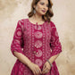 Cotton Printed Straight Kurta with Pant & Dupatta