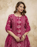 Viscose Rayon Printed Straight 3 Piece Kurta Set