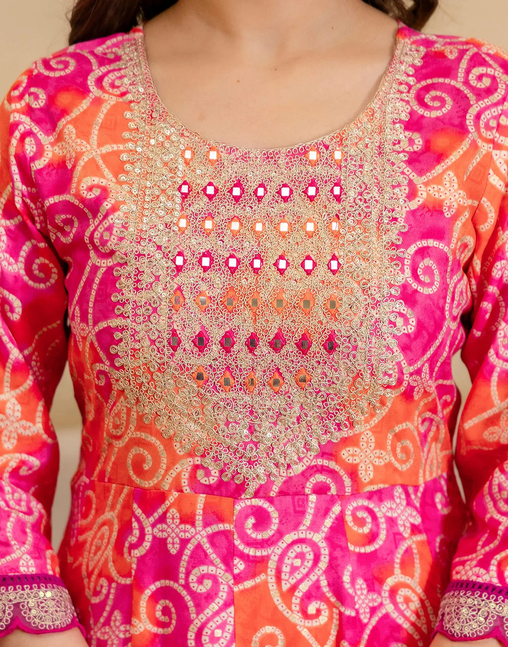 Viscose Rayon Embroidered Anarkali 3 Piece Kurta Set