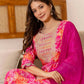 Rayon Printed Anarkali Kurta with Pant & Dupatta