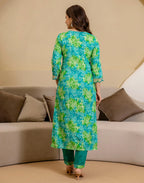 Viscose Rayon Embroidered Straight 3 Piece Kurta Set