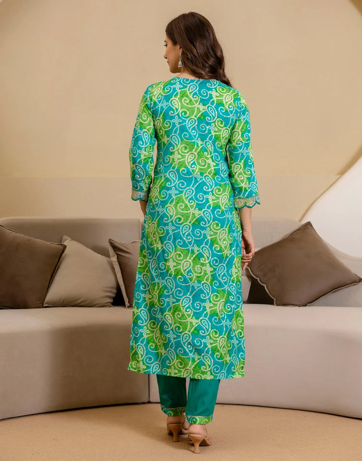Viscose Rayon Embroidered Straight 3 Piece Kurta Set
