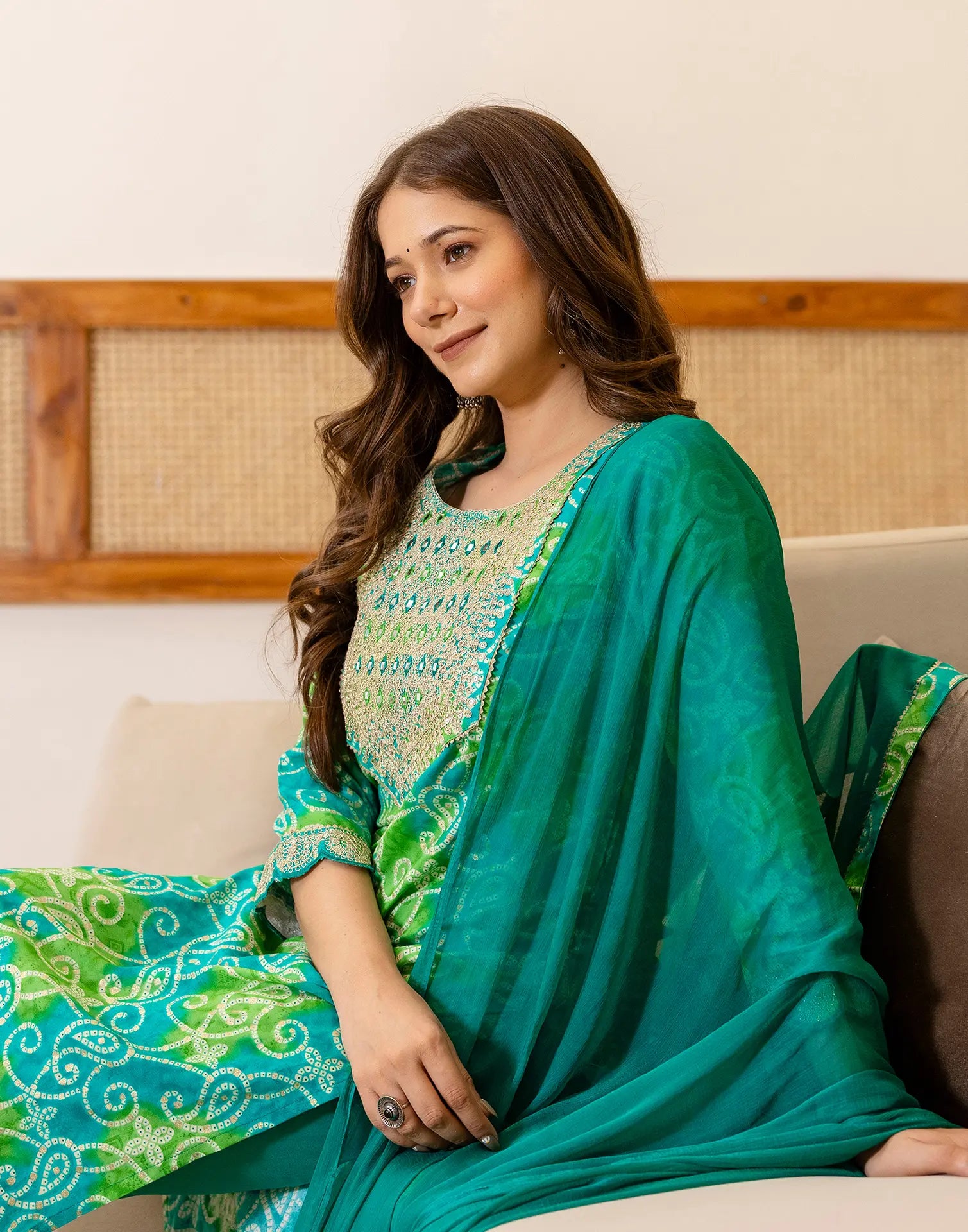 Viscose Rayon Embroidered Straight 3 Piece Kurta Set