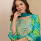 Rayon Printed Straight Kurta with Pant & Dupatta
