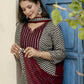 v neck kurta set with dupatta