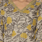 Cotton Straight Printed V-Neck Kurta with Pant & Dupatta