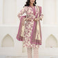 Cotton Printed, Embroidery and Mirror Work, Foil Print A-Line Kurta with Pant & Dupatta