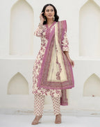 Viscose Rayon Embroidered Straight 3 Piece Kurta Set