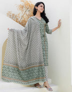 Cotton Printed Straight 3 Piece Kurta Set