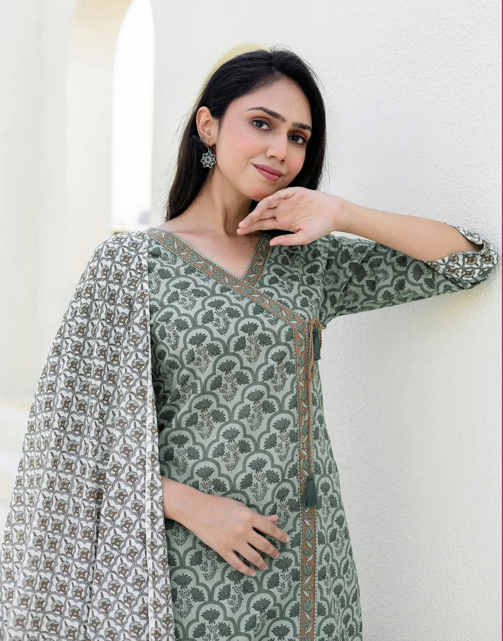 Cotton Printed Straight 3 Piece Kurta Set