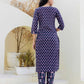 Cotton Embroidery and Sequins Work, Printed, Fabric Lace Straight Kurta with Pant & Dupatta