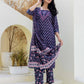 Cotton Embroidery and Sequins Work, Printed, Fabric Lace Straight Kurta with Pant & Dupatta