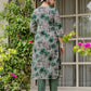 Cotton Printed Straight Kurta with Pant & Dupatta