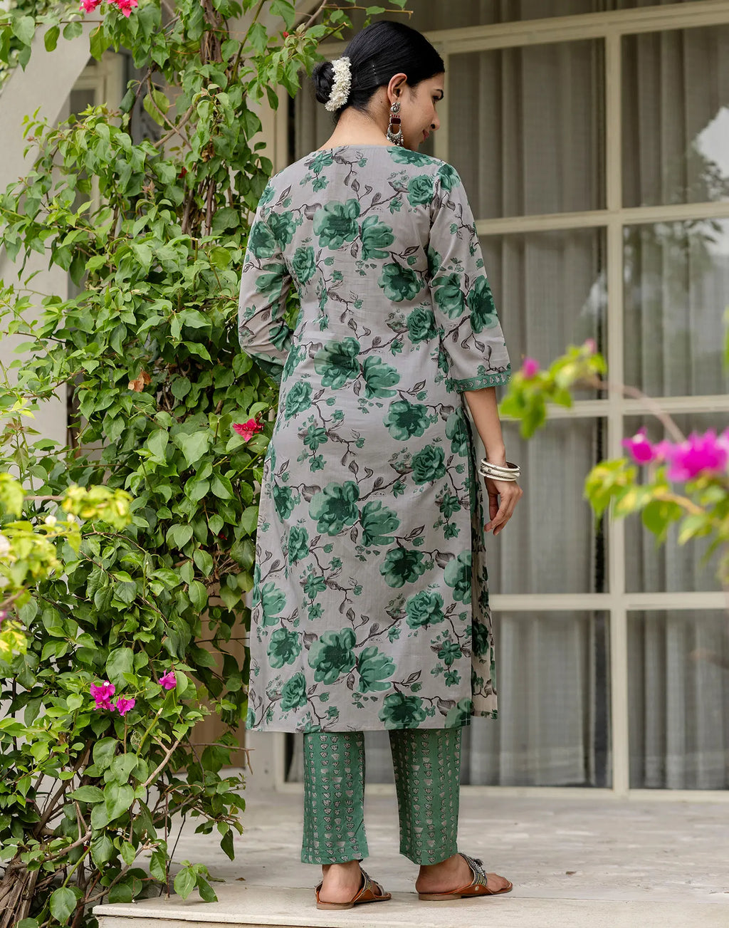 Cotton Printed Straight 3 Piece Kurta Set