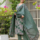 Cotton Printed Straight Kurta with Pant & Dupatta