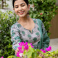 Cotton Printed Straight Kurta with Pant & Dupatta