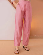 Silk Blend Embroidered Straight 3 Piece Kurta Set