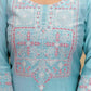 Silk Blend Embroidered Straight Kurta with Pant & Dupatta