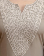 Viscose Rayon Embroidered Straight 3 Piece Kurta Set