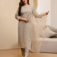 Rayon Embroidered Straight Kurta with Pant & Dupatta