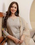 Viscose Rayon Embroidered Straight 3 Piece Kurta Set