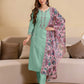 Silk Embroidered Straight Kurta with Pant & Dupatta