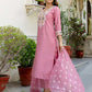 Silk Embroidered Straight Kurta with Pant & Dupatta