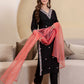 Rayon Embroidered Straight Kurta with Pant & Dupatta