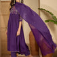 Cotton Embroidered Anarkali Kurta with Pant & Dupatta