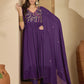 Cotton Embroidered Anarkali Kurta with Pant & Dupatta