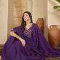 Cotton Embroidered Anarkali Kurta with Pant & Dupatta