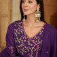 Cotton Embroidered Anarkali Kurta with Pant & Dupatta