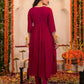 Cotton Embroidered Anarkali Kurta with Pant & Dupatta