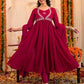 Cotton Embroidered Anarkali Kurta with Pant & Dupatta