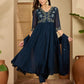 Cotton Embroidered Anarkali Kurta with Pant & Dupatta
