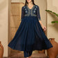 Cotton Embroidered Anarkali Kurta with Pant & Dupatta