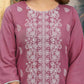 Rayon Embroidered Straight Kurti