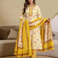 Cotton Printed Straight Kurta with Pant & Dupatta
