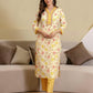 Cotton Printed Straight Kurta with Pant & Dupatta