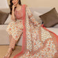 Cotton Printed Straight Kurta with Pant & Dupatta