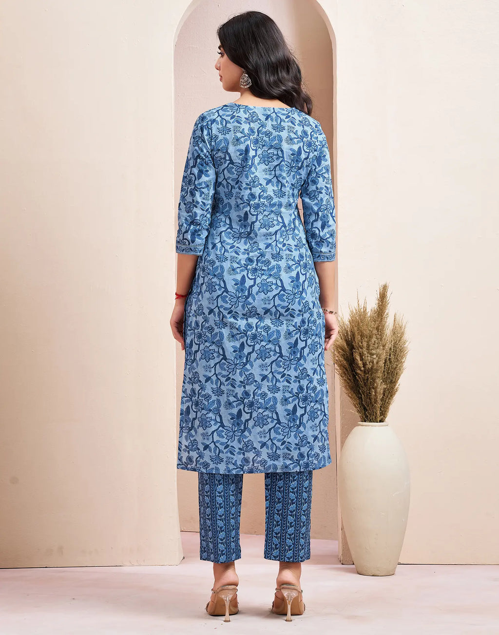 Viscose Rayon Embroidered Straight 3 Piece Kurta Set