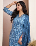 Viscose Rayon Embroidered Straight 3 Piece Kurta Set