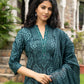 Cotton Straight Embroidery Mandarin Collar Kurta with Pant & Dupatta