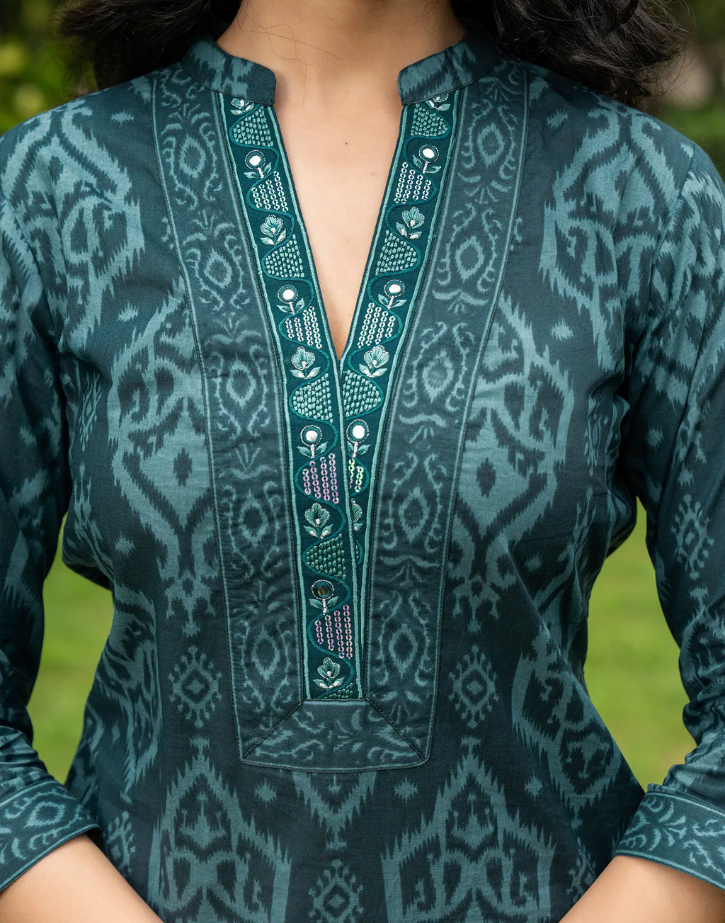 Viscose Rayon Embroidered Straight 3 Piece Kurta Set