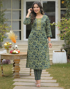 Viscose Rayon Embroidered Straight 3 Piece Kurta Set