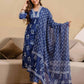 Cotton Printed Straight Kurta with Pant & Dupatta