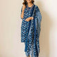 Cotton Printed Straight Kurta with Pant & Dupatta