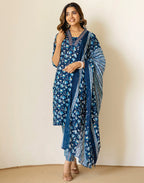 Viscose Rayon Embroidered Straight 3 Piece Kurta Set