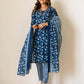 Cotton Printed Straight Kurta with Pant & Dupatta