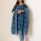 Cotton Printed Straight Kurta with Pant & Dupatta